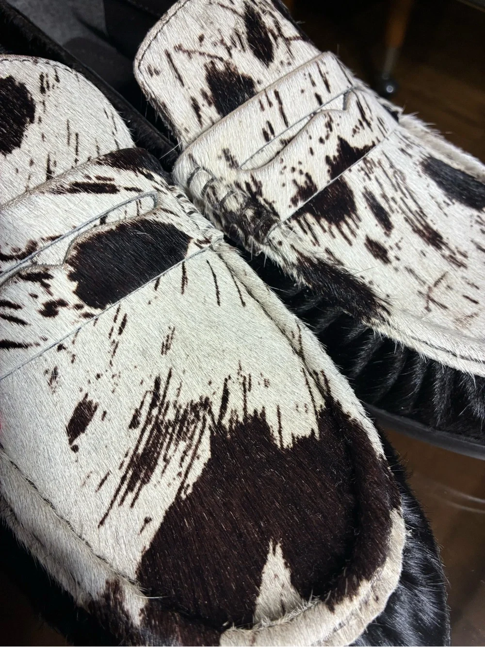 NWT Mens Cow Hair Loafers